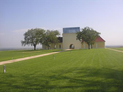 Principovac Cellars, Ilok, Croatia, Serbia in the far distance