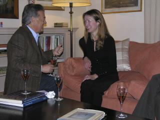 Lodovico Antinori talks to journalist Joanna Simon